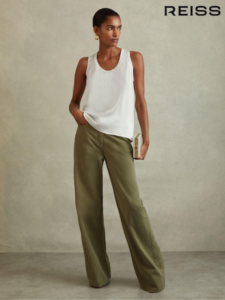 Reiss White Riley Silk Front Vest (U19728) | €120