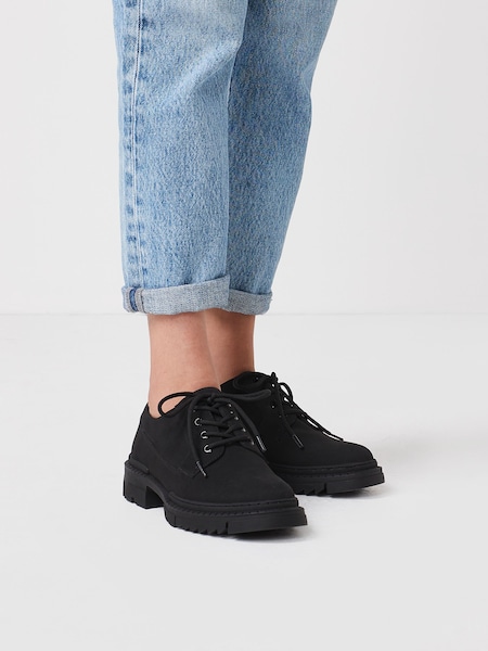 Black Forever Comfort® Chunky Sole Lace-Up Shoes (U20700) | €9