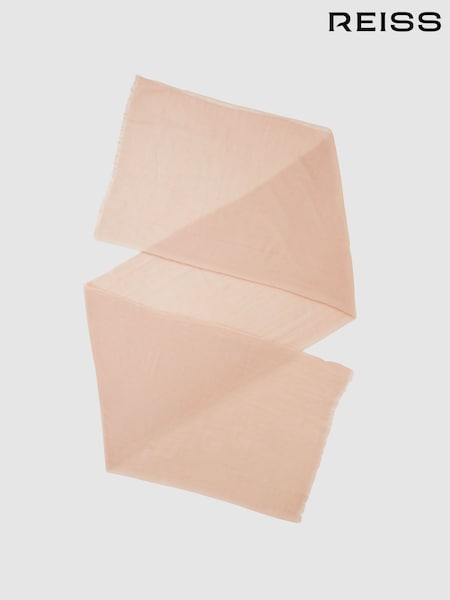 Blush - Reiss Heidi Leichter Schal aus Wolle und Kaschmir (U22453) | 150 €