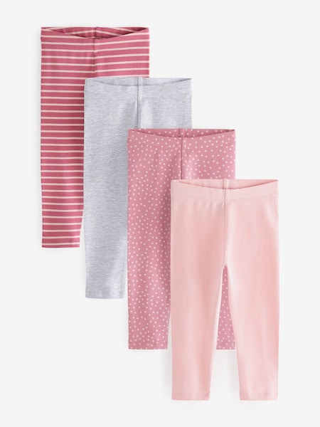 rožnata - Leggings 4 Pack (3mths-7yrs) (U22702) | € 15 - € 19