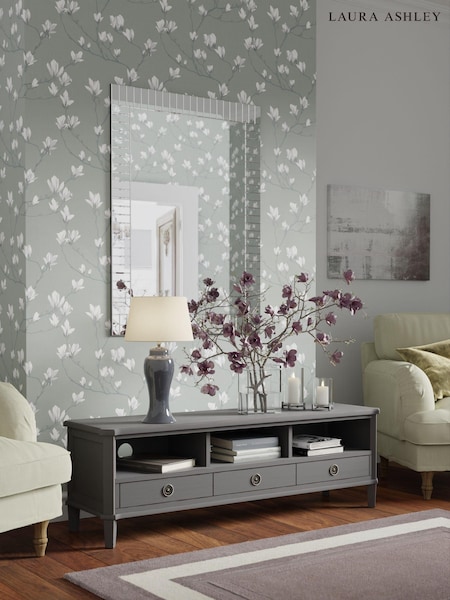 Laura Ashley Pale Charcoal Henshaw 3 Drawer Wide TV Unit (U23148) | €1,354.50