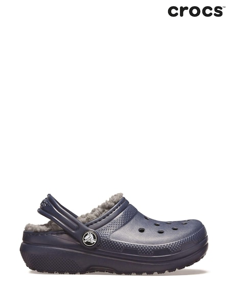 Marineblau - Crocs Flauschige Kinder-Clogs mit Futter (U24114) | 34 €