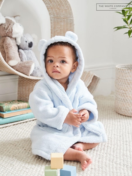 Sininen - The White Company Baby 100% Cotton Robe (U24189) | €44