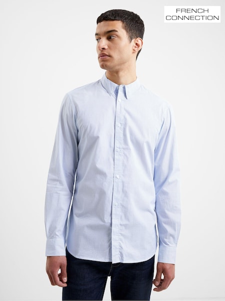 French Connection Design Long Sleeve 100% Cotton Shirt (U26129) | ‏176‏₪