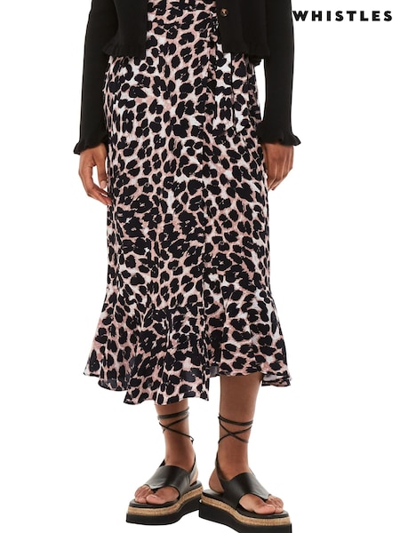 Whistles Animal Leopard Spot Wrap Skirt (U26176) | €59