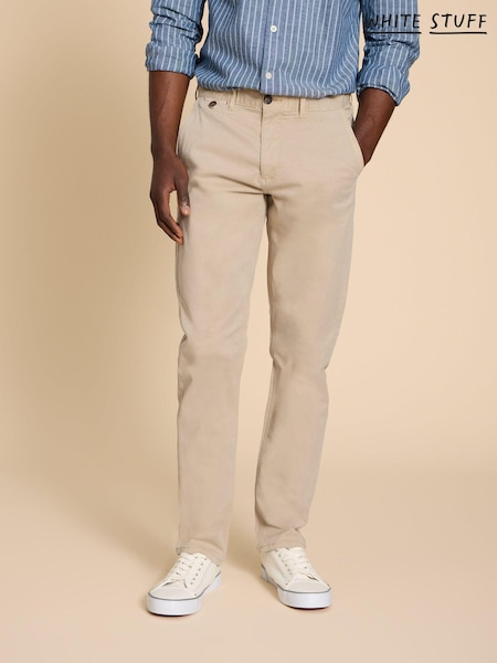 Бежевый - White Stuff Sutton Organic Chino Trousers (U26871) | €71
