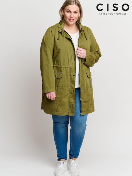 CISO Green Long Parka Jacket (U27079) | €47