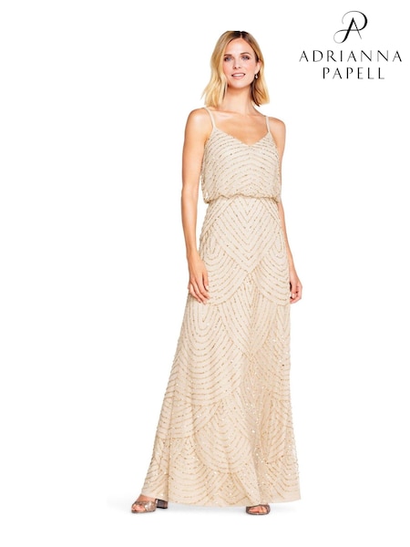 Adrianna Papell Blouson Beaded Gown (U27886) | €384