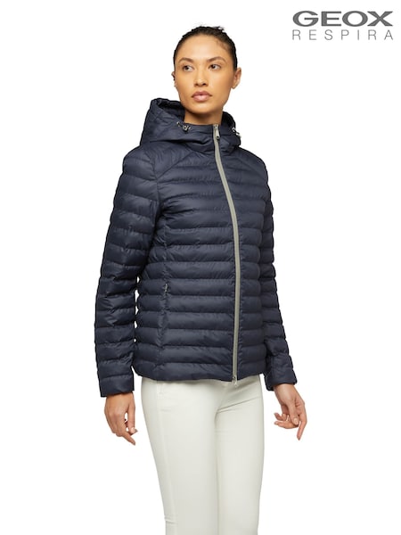 Geox Womens Blue Eraklia Short Jacket (U28514) | €299