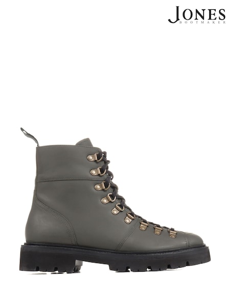 Jones Bootmaker Green Katia Leather Hiker Boots (U29636) | €58