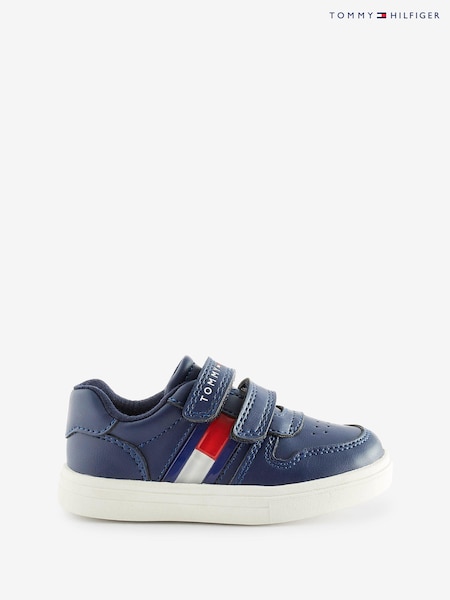 Tommy Hilfiger Blue Flag Low Cut Velcro Sneakers (U29641) | €39