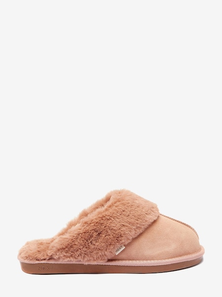 Pink Rose Next Suede Mule Slippers (U30622) | €5.50