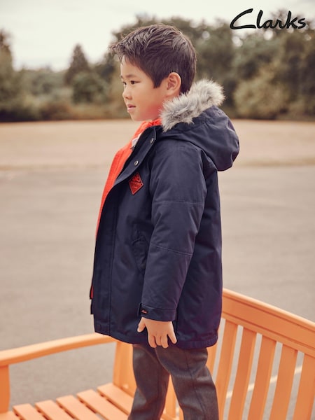 Clarks Navy Clarks Boys Navy Shower Resistant 3-in-1 Coat (U30851) | kr1 214 - kr1 242