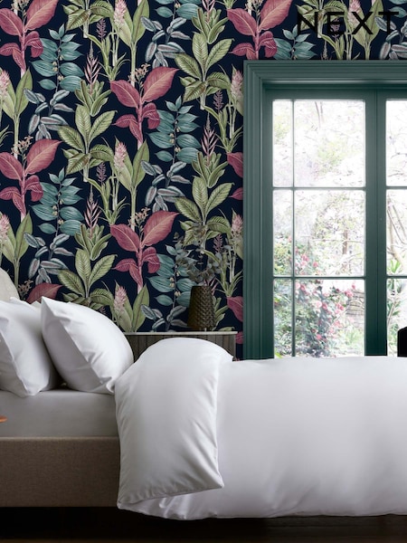 Fantasy Rainforest Leaves Multi 10m Wallpaper (U31041) | 41 €