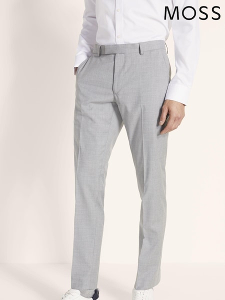 MOSS Grey Slim Stretch Suit: Trousers (U34159) | 173 QAR
