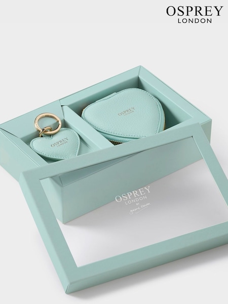 OSPREY LONDON The Tilly Heart Leather Trinket and Keyring Gift Set (U34178) | €64