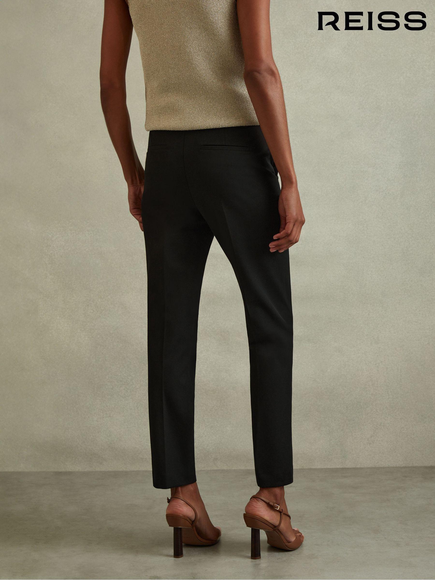 Women s Slim Trousers Slim Chino Belted Checked Trousers Next