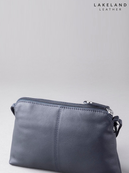 Lakeland Leather Blue Small Rydal Cross-Body Bag (U36642) | €51