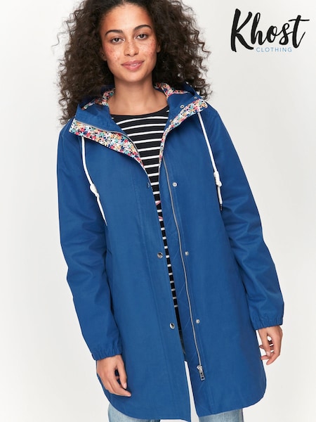 Khost Clothing Blue Showerproof Mac Raincoat (U37674) | €38