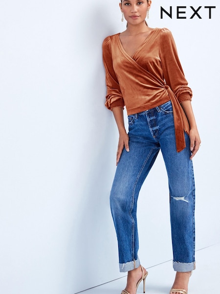 Blue Boyfriend Fit Jeans (U39596) | €17.50