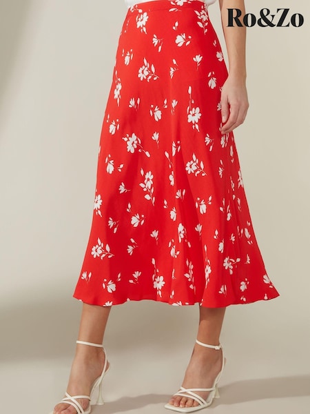 Ro&Zo Red Ditsy Print Skirt (U40133) | 39 €