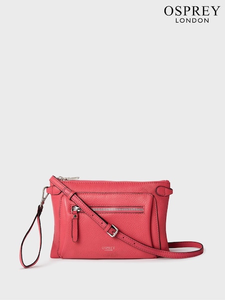 Osprey London Ruby Leather Cross-Body Clutch Bag (U43199) | 322 QAR