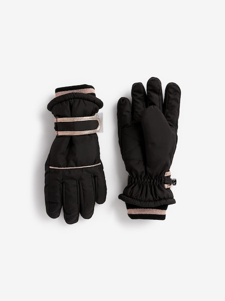 Black Thermal Ski Gloves (3-16yrs) (U43525) | €7 - €9