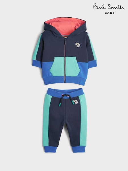 Paul Smith Baby Boys Zip-Up Colourblock Hoodie & Jogger Set (U44695) | €88