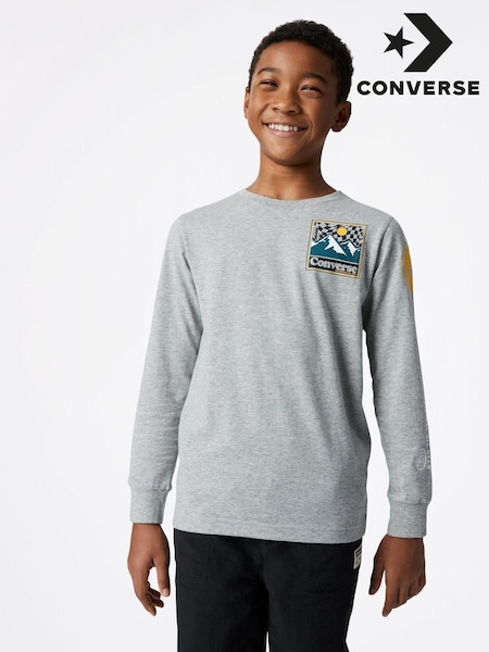 Converse Graphic Long Sleeve 100% Cotton T-Shirt (U45684) | €13