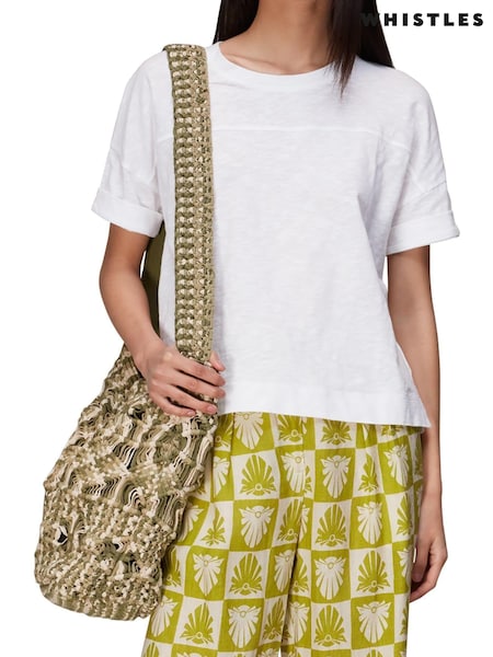 Whistles Olsen White Seam Detail T-Shirt (U45927) | 22 €