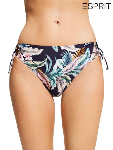 Esprit Navy Blue Tropical Print Recycled Briefs (U46095) | €14