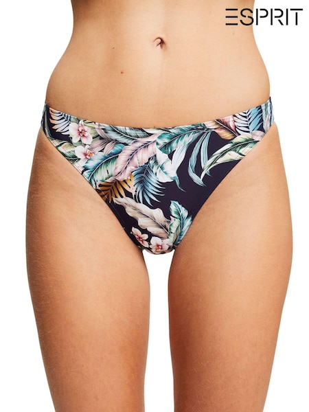 Esprit Navy Blue Tropical Print Recycle Briefs (U46097) | 13 €