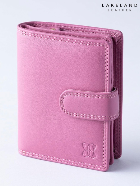 Lakeland Leather Mauve Pink Small Tab Purse (U4U196) | AED146