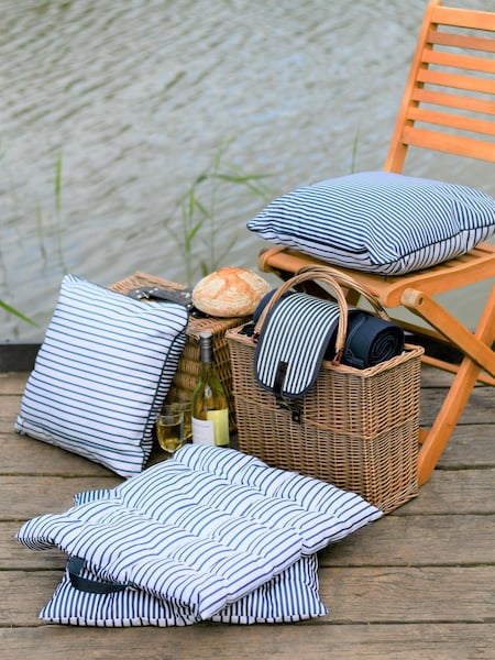 Navigate Blue Three Rivers Cushion (U50078) | €31