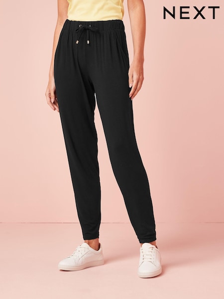 Black Jersey Joggers 2 Pack (U50275) | $55