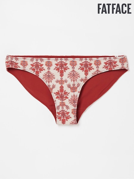 FatFace Orange Jaipur Floral Bikini Bottoms (U50411) | €11