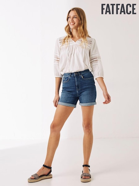 FatFace Blue Darley Denim Shorts (U50597) | €24