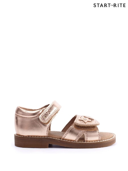 Start-Rite Gold Seashore Leather Rip-Tape Sandals (U51098) | 29 €