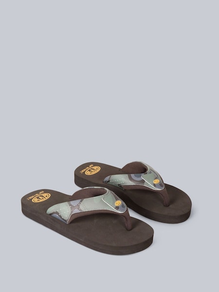 Animal Kids Iris Jekyl Recycled Black Flip Flops (U52671) | €12.50