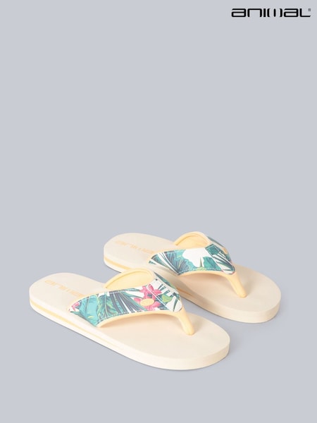 Animal Biege Womens Swish Flip Flops (U52685) | R$ 285