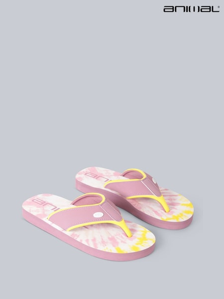Animal Pink Light Kids Swish Flip-Flops (U52690) | €28