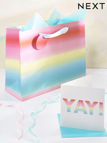 Ombre Card and Gift Bag Set (U53401) | 6 €
