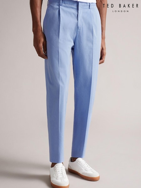 Ted Baker Madron Blue Darnley Fit Cotton Trousers (U53554) | 63 €