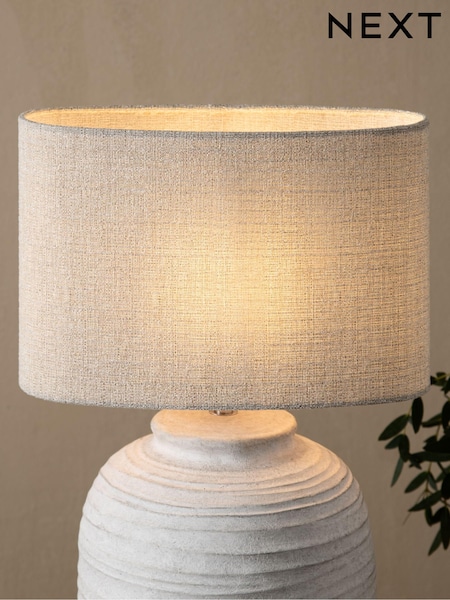 Neutral Oval Tweedy Plain Light Shade (U53799) | €25