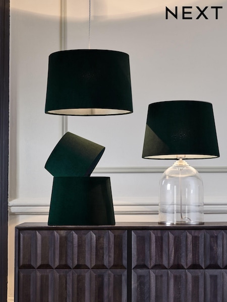 Green Velvet Easy Fit Shade Ceiling Light (U53819) | 704 UAH - 978 UAH