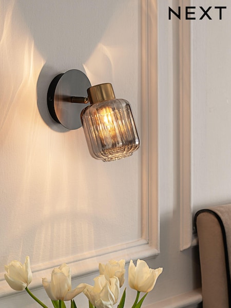 Smoke Grey Jensen Wall Light (U53858) | €39