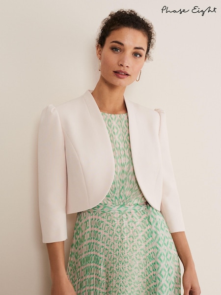 Phase Eight Cream Leanna Cropped Jacket (U55085) | €63