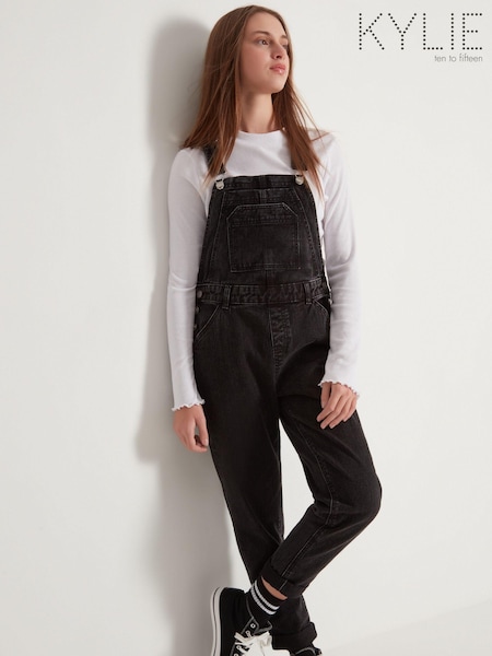 Kylie Teen Denim Black Dungarees (U55491) | €11.50