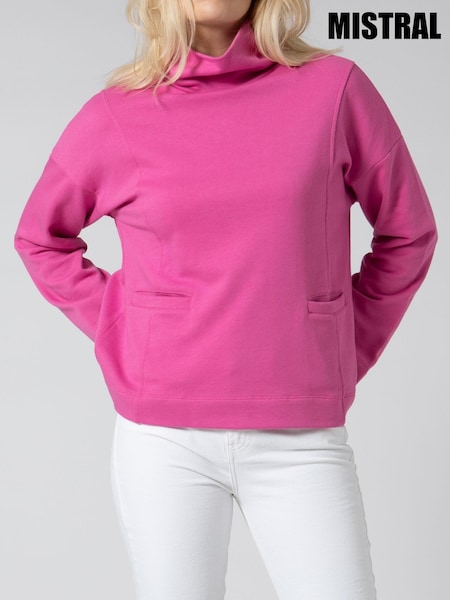 Mistral Pink Funnel Neck Sweat Top (U55850) | €15.50