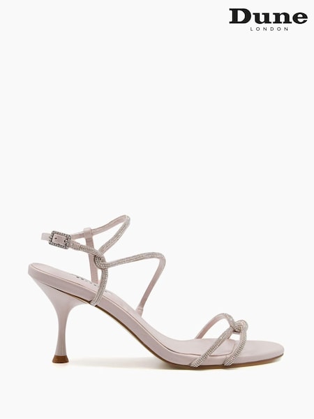 Dune London Blush Pink Majesty's Strappy Barely There Sandals (U56374) | €79